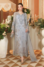 Royale Tea Affair Chiffon Unstitched Collection '26 - MPC-26-206-Muted Blue