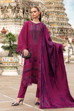 Mprints Winter Edit '25 - 3 Piece Unstitched Embroidered Twill Linen Suit | MPT-2804-B