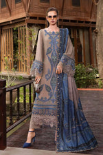 Mprints Winter Edit '25 - 3 Piece Unstitched Embroidered Twill Linen Suit | MPT-2806-A