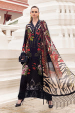 Mprints Winter Edit '25 - 3 Piece Unstitched Embroidered Linen Suit | MPT-2810-B