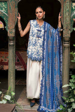 Sounds Of Mprints '26 - 3 Piece Unstitched Embroidered Irish Linen Suit | MPT-3108-A