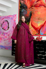 Kay Karandi '26 - MIRA II - DEEP FUCHSIA LUXURY EMBROIDERED KARANDI 3PCS SET (NEL-26638)