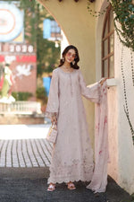 Noor Luxe Chikankari 2026 - D7 - A - Soft Rose Mink